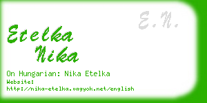 etelka nika business card